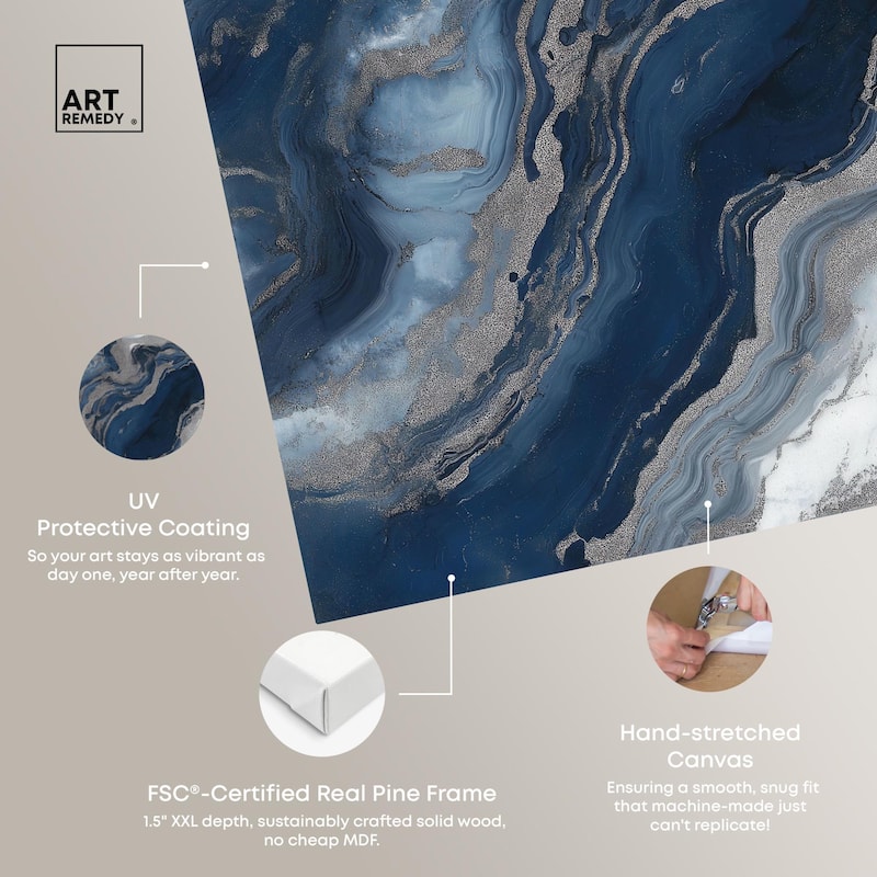 Deep Sea Geode I Canvas by Art Remedy, Gallery Wrapped