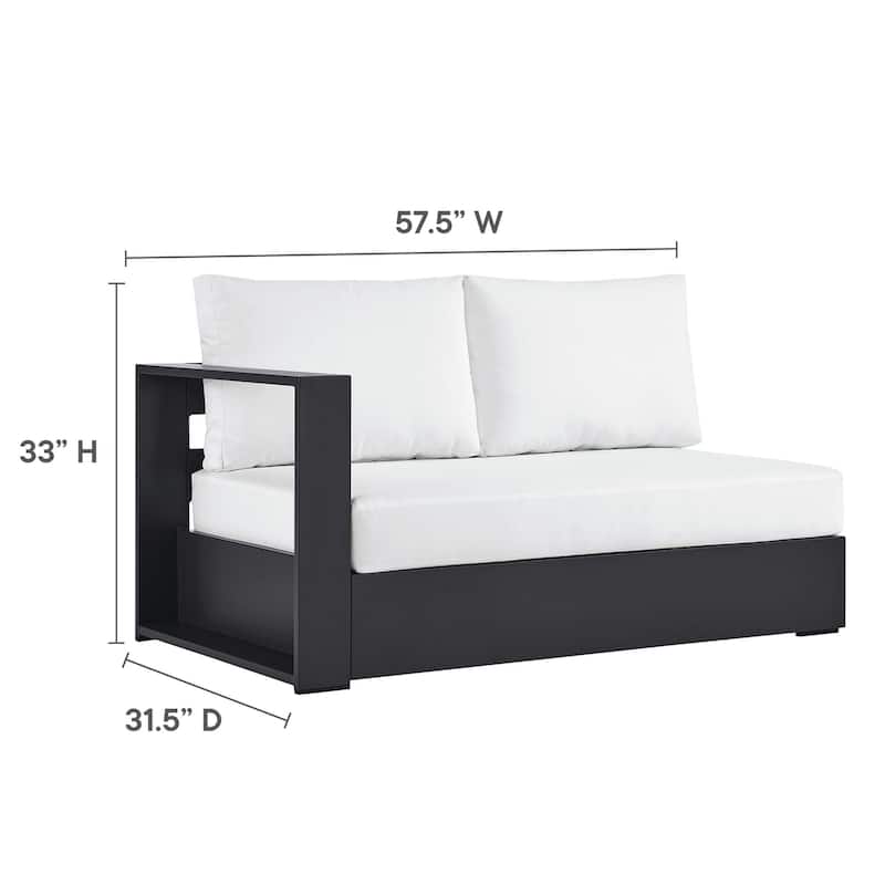 Tahoe Patio Aluminum 3-Piece Sectional Sofa Set