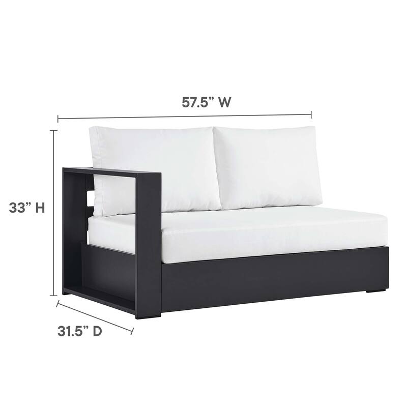 Tahoe Patio Aluminum Modular Left-Facing Loveseat
