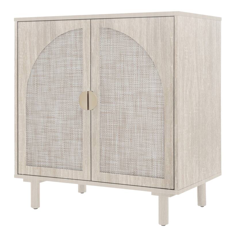 2 Door Dresser for Bedroom with Adjustable Laminates and Metal Handle