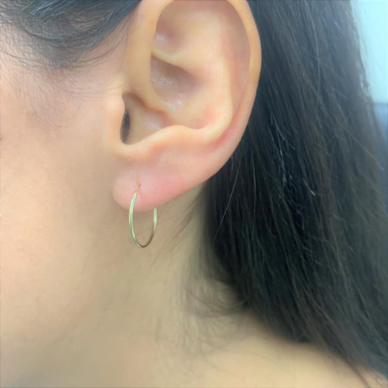 Joelle Collection 14K Yellow Gold Endless Hoops Earrings
