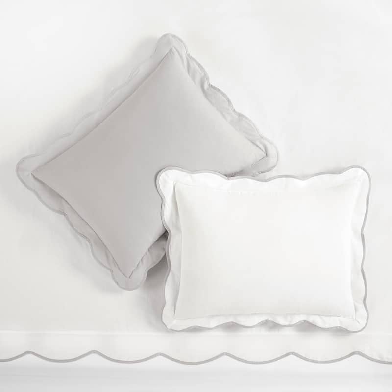 Lush Decor Coastal Chic Scallop Edge Duvet 3 Piece Set