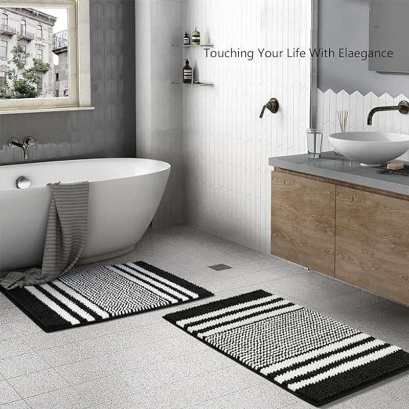 Resort Collection Plush Shag Chenille 2-Piece Bath Mat Set - On Sale - Bed  Bath & Beyond - 14032106
