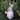 Magnesium Garden Gnome Holding Flowers with Grey Hat