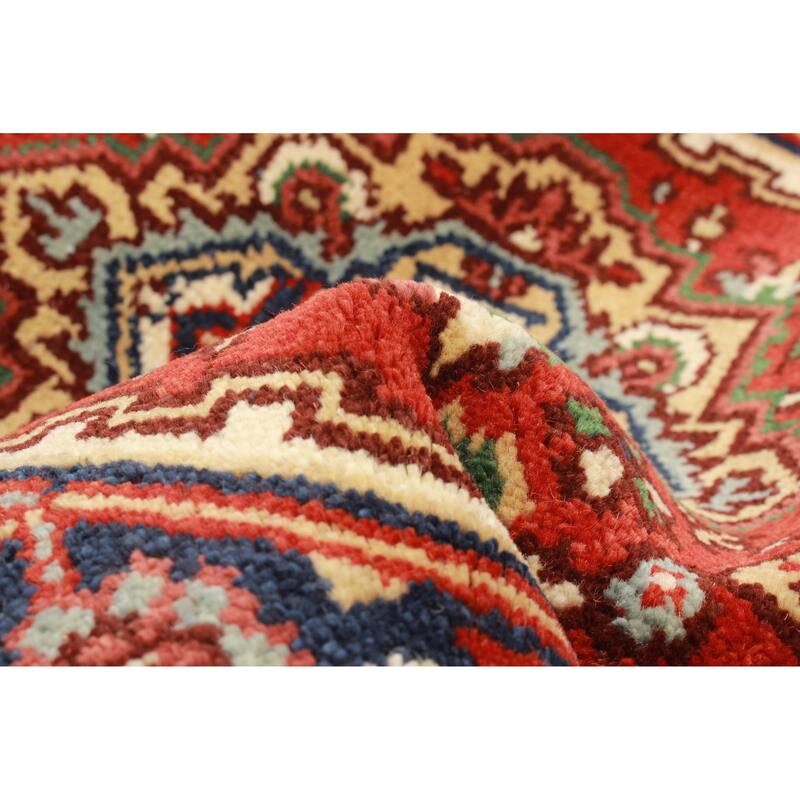 ECARPETGALLERY Hand-knotted Serapi Heritage Red Wool Rug - 2'7 x 19'6