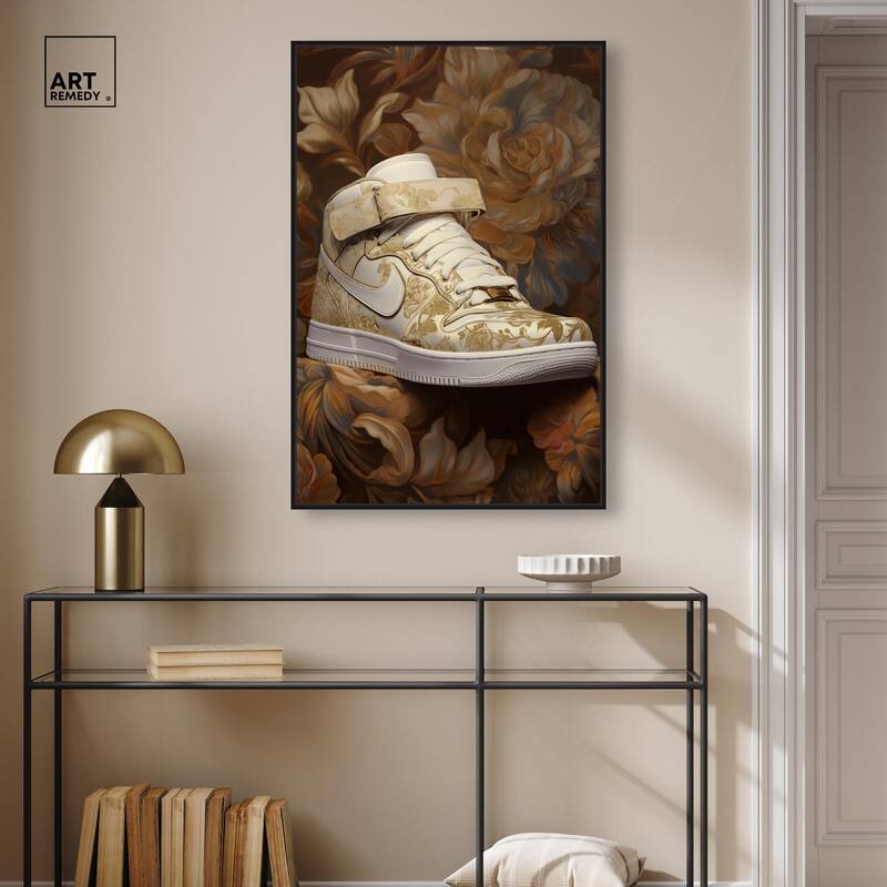 Baroque Sneaker Canvas by Art Remedy