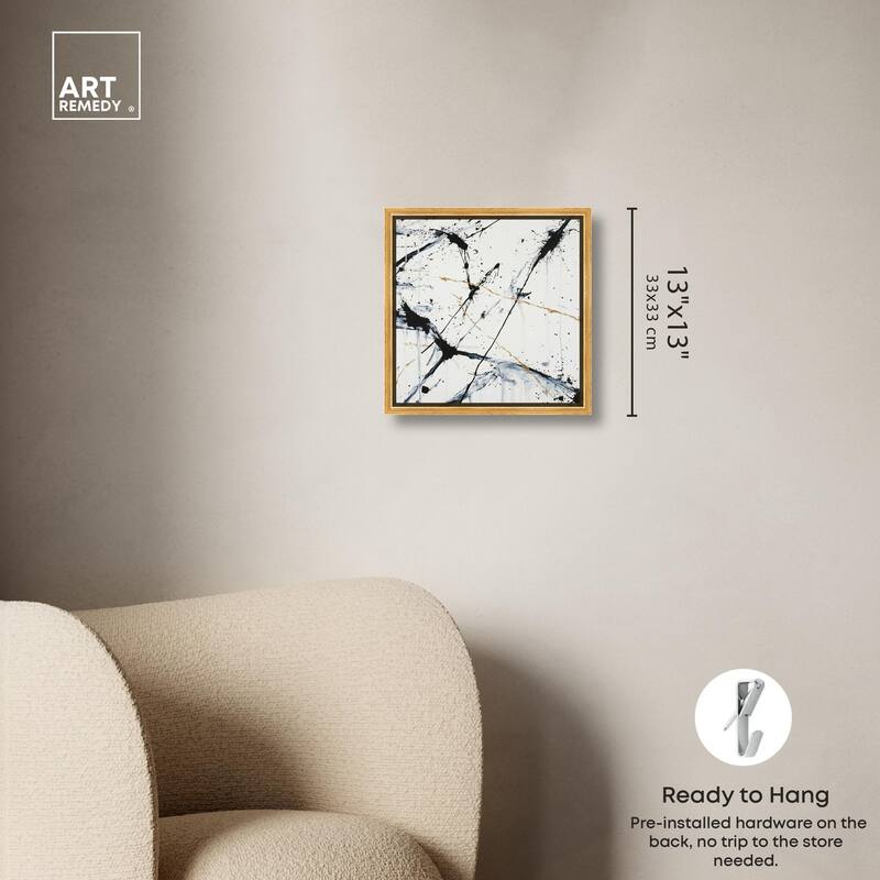 Splintered Impact I Canvas by Art Remedy