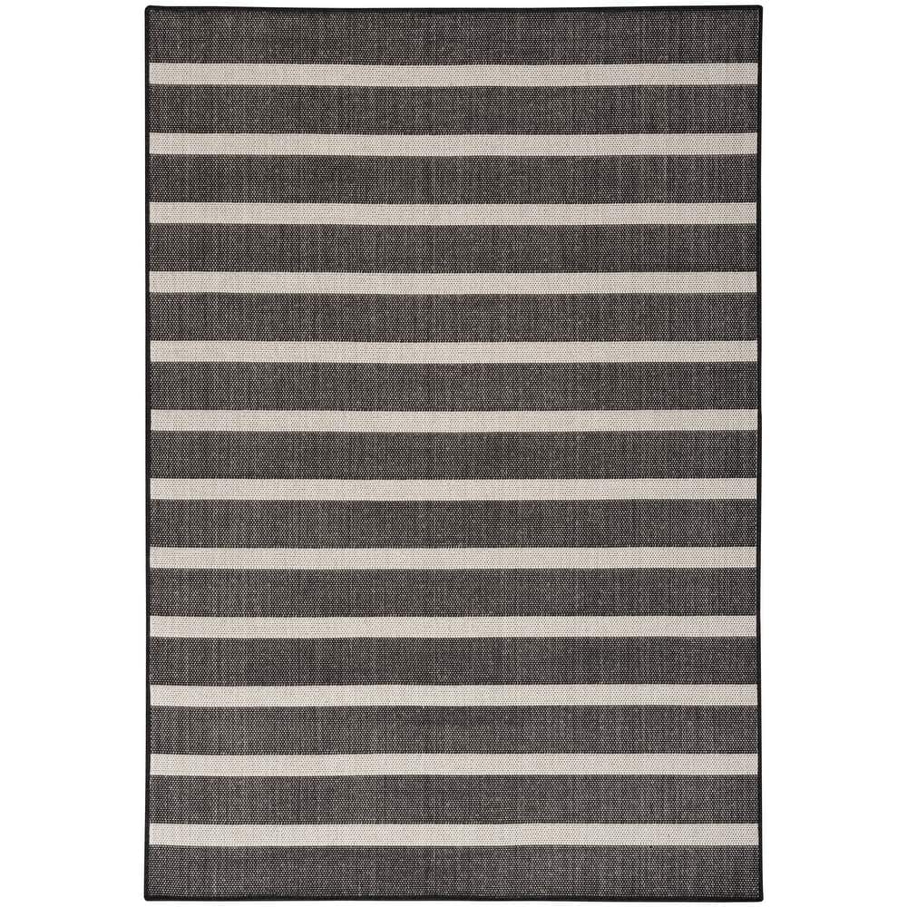 Nourison Selerno Indoor/Outdoor Striped Area Rug.