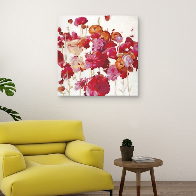 Red Floral Dream I by Randy Hibberd Canvas Art Print