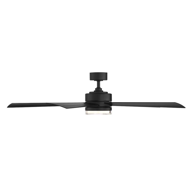 Wynd Indoor and Outdoor 5-Blade Smart Ceiling Fan 60in with 3000K LED Light Kit and Remote Control