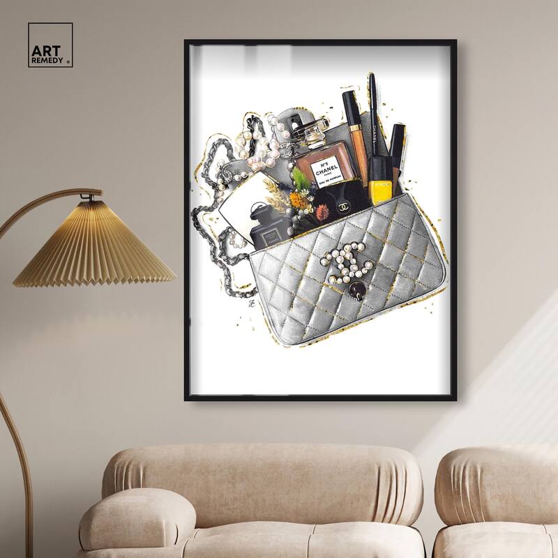 Grey Treasure Bag Shadowbox by Art Remedy