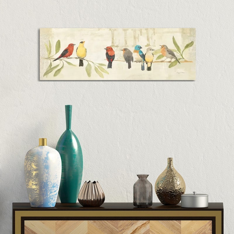 iCanvas "Adoration of the Magpie Panel II" by Avery Tillmon Canvas Print - 12x36x1.5