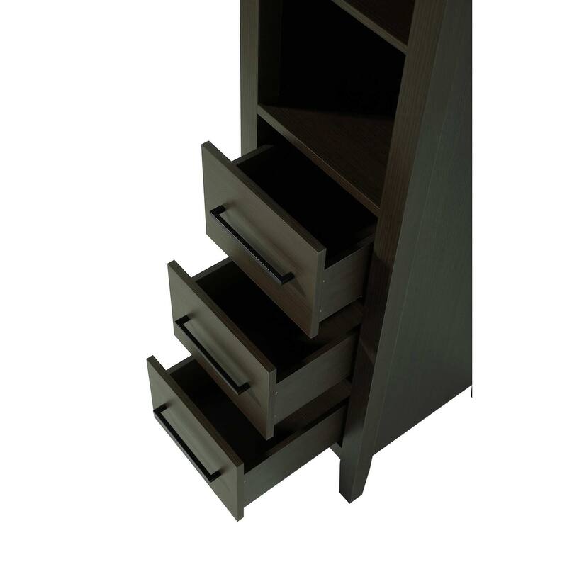 Laura 16-28 Inch Open Shelving Bath Storage Cabinet