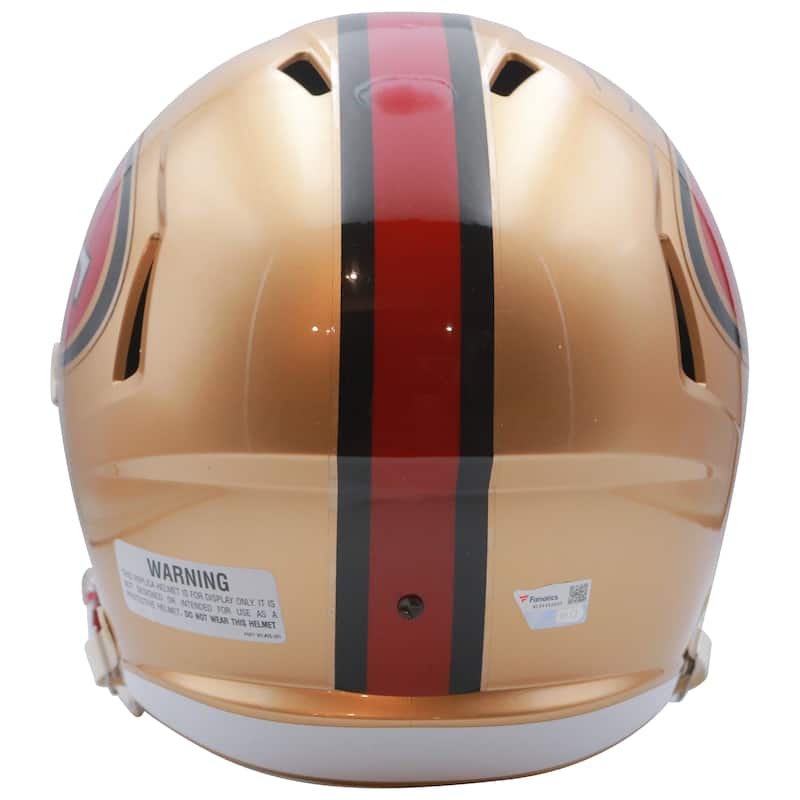 Jerry Rice Autographed San Francisco 49ers Signed Full Size Replica Football Helmet 3 x Super Bowl Champ Fanatics Authentic COA