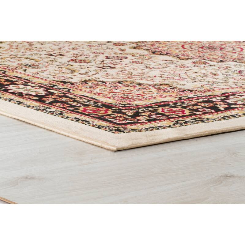 Persian Collection Black Traditional Area Rug