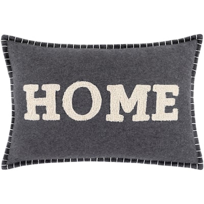Daria "Home" Farmhouse Lumbar Pillow