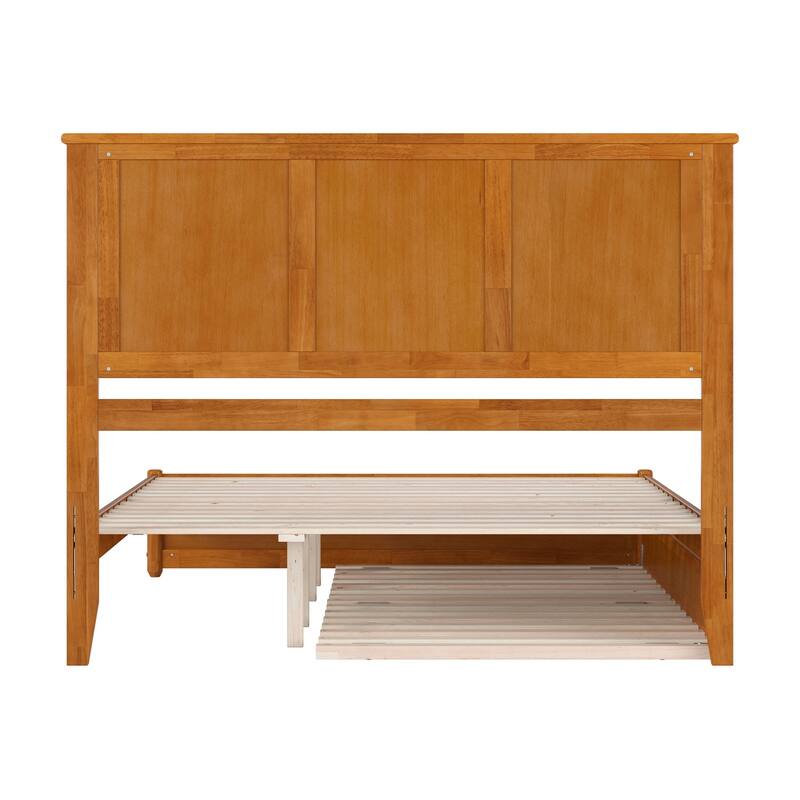 Felicity Platform Bed with Panel Footboard and Twin XL Trundle