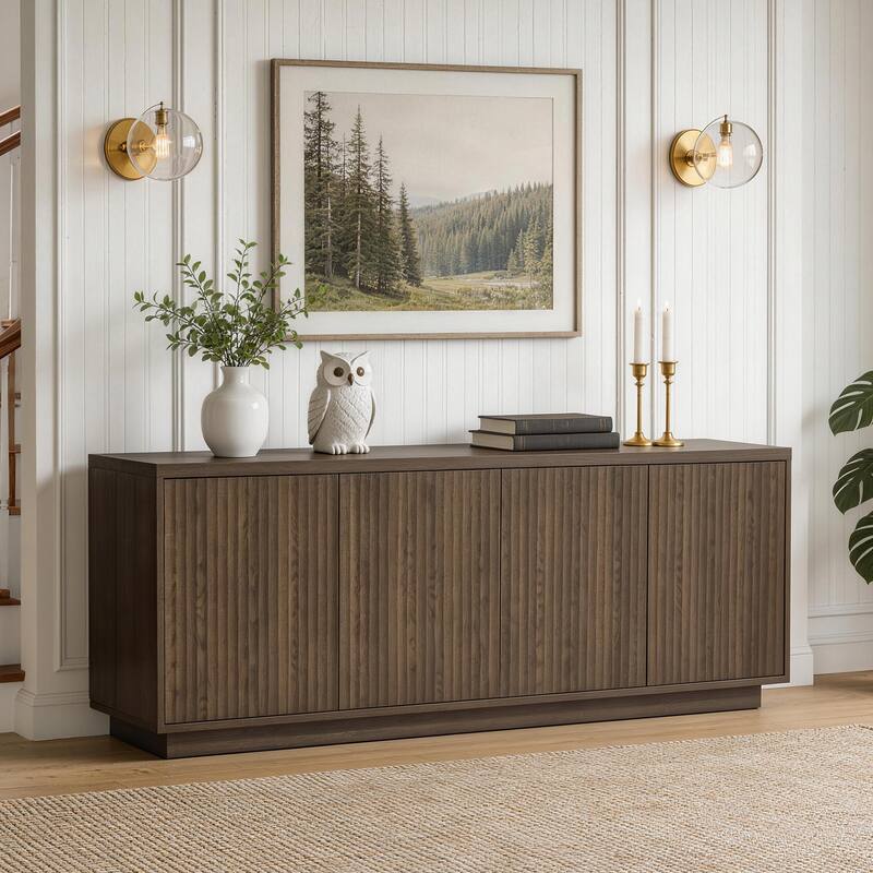 Modern Buffet Cabinet Sideboard with 4-Doors