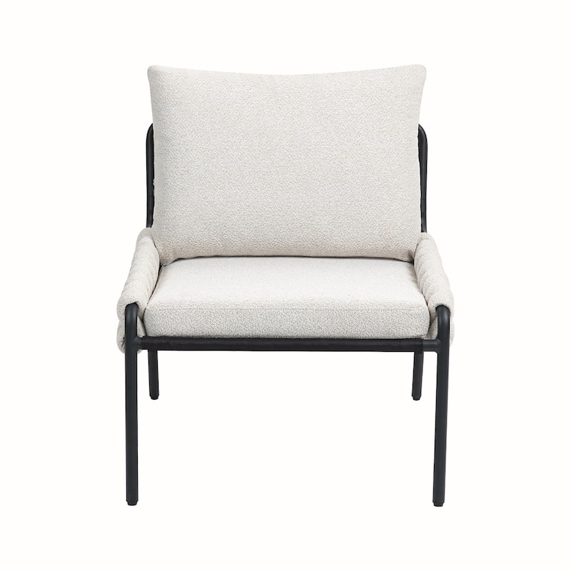 Braided Upholstery Metal Frame Chair