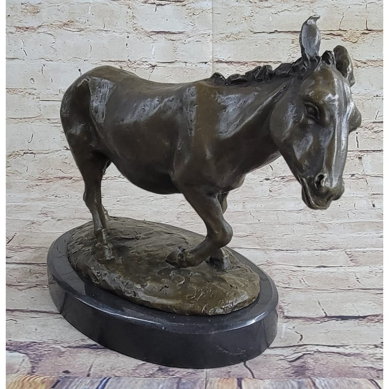 Vienna Austrian Cold Painted Bronze Animals Donkey Hot Cast Sculpture Figurine