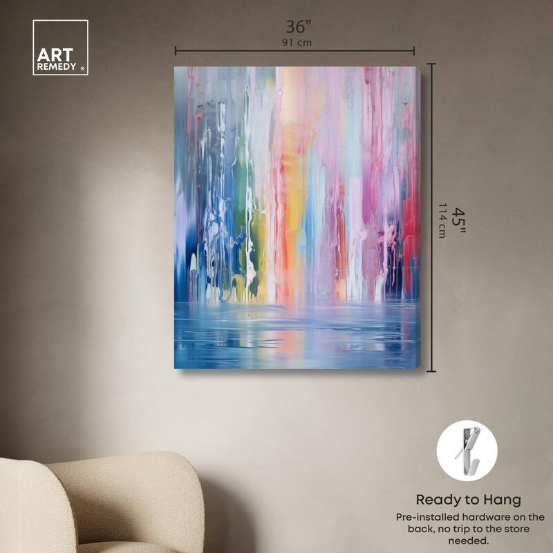 Painted Streams Canvas by Art Remedy, Gallery Wrapped