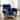 Teflon Newfield Reversible Recliner Cover with Attached Arms, Navy and Tan