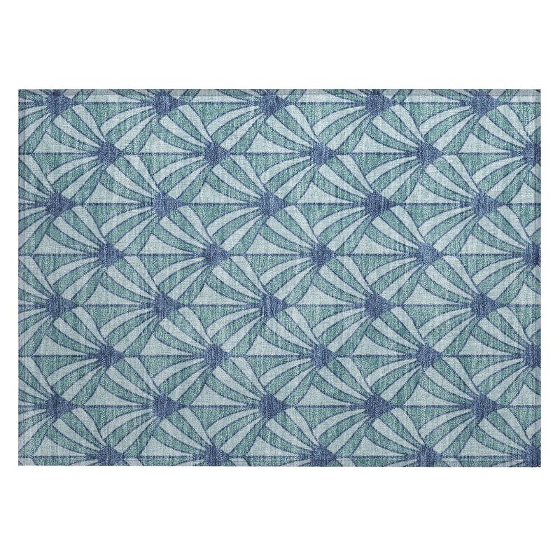 Machine Washable Indoor/ Outdoor Casual Kim Chantille Rug