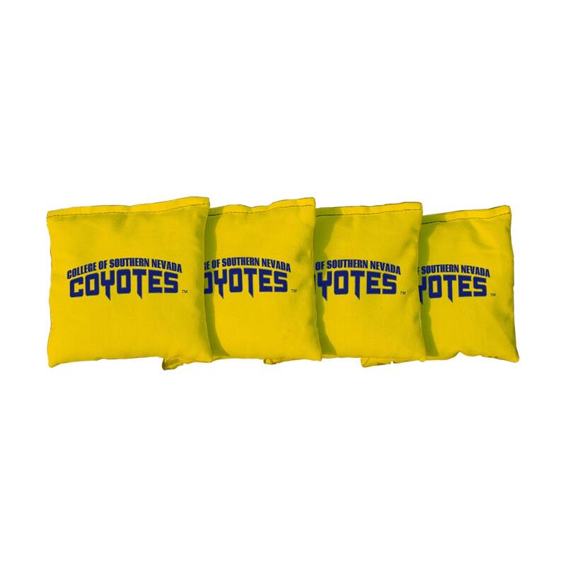 Southern Nevada Coyotes Yellow Cornhole Bags - All-Weather Resin Filled