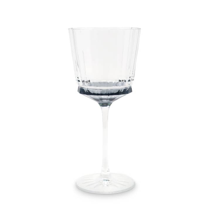 Liscio Ottico - Set of 6 Glasses with Linear Design and Shade on the Bottom