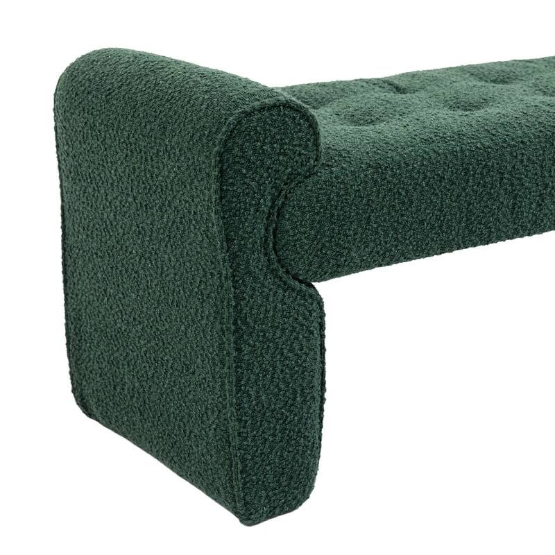 Boucle Loop Gauze Ottoman Bed Stool Footrest Bench, End Bed Bench Bed