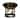 AA Warehousing 1 Light Outdoor Ceiling Mounted light in Sandy Black Finish