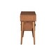 preview thumbnail 8 of 15, 39" Wood Bohemian Vanity Set with USB Ports, 4 Drawers and Rattan Accents and Cushioned Stool
