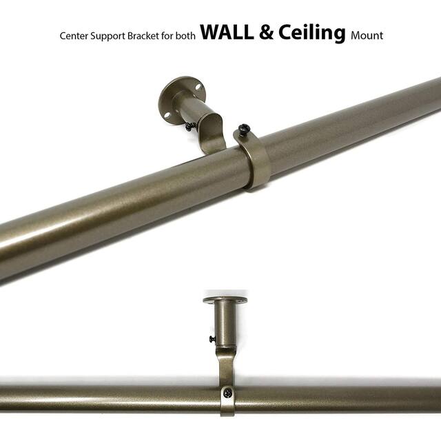 Energy-saving Wraparound Adjustable French Blackout Curtain Rod Set