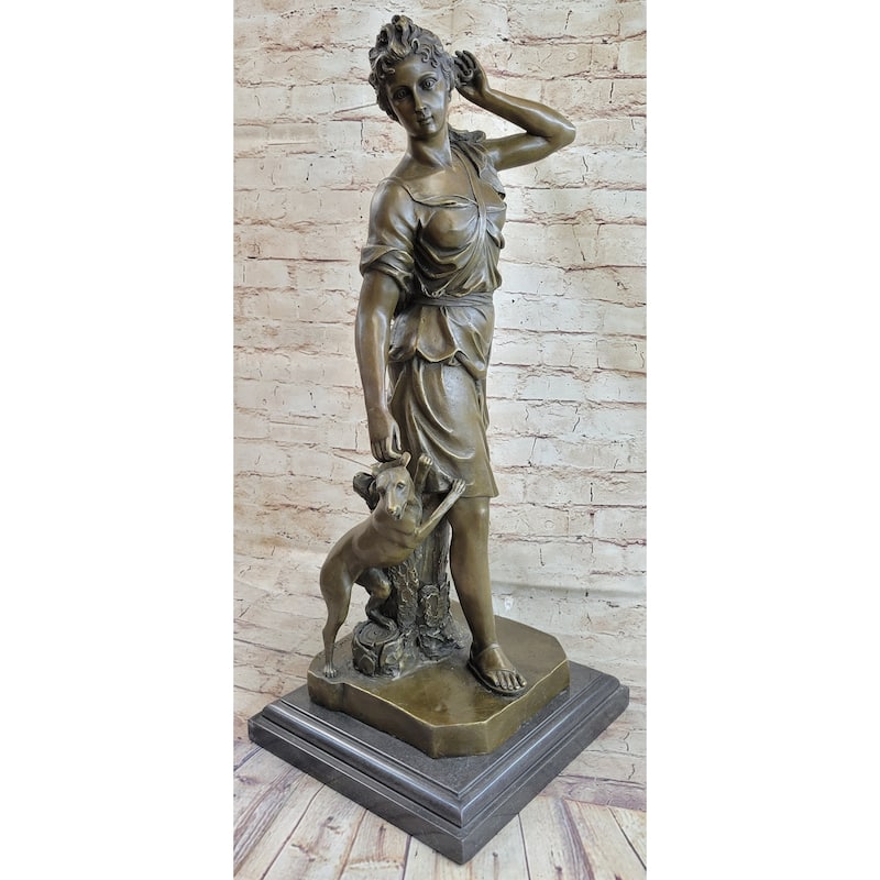 Le Faguays Goddess Of Hunt Artemis Diana The Hunter Victorian Lady With Greyhound