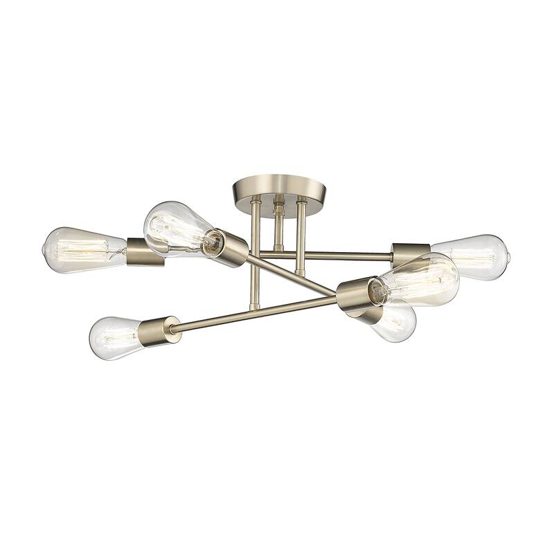 Millennium Lighting Decco 6 Light Pendant Fixture in Matte Black