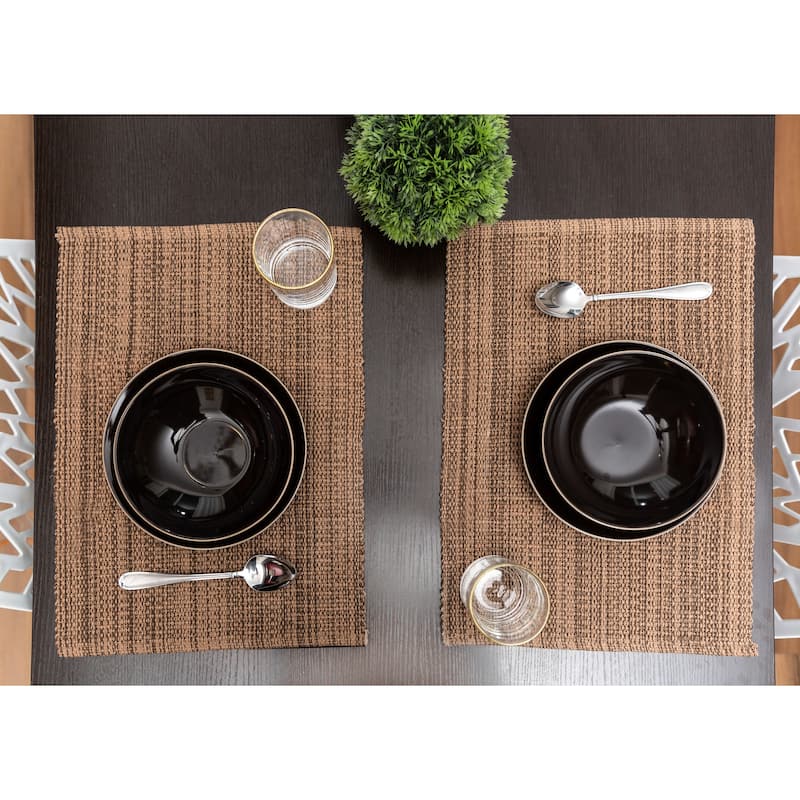 Fabstyles Casual Classic Set of 4 Thick Cotton Heavyweight Placemats