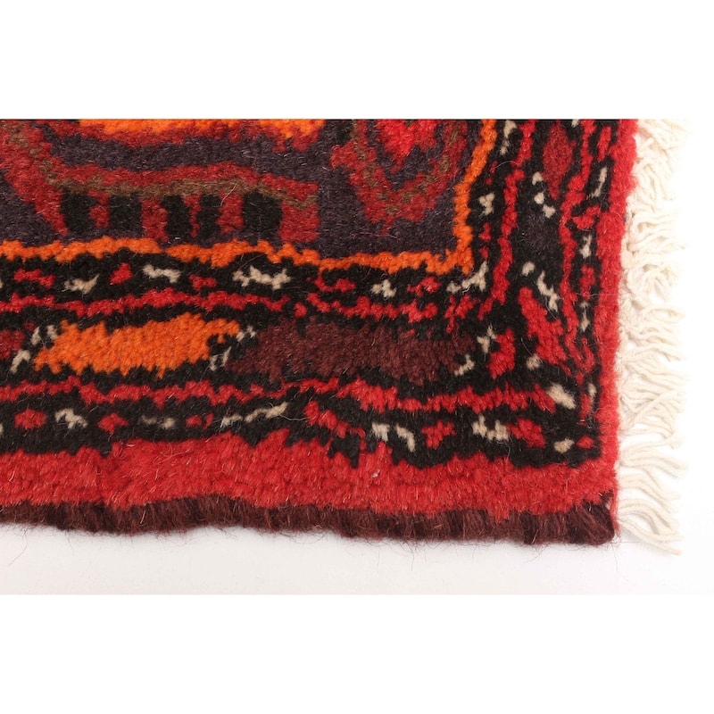 ECARPETGALLERY Hand-knotted Andelz Red Wool Rug - 4'2 x 6'8