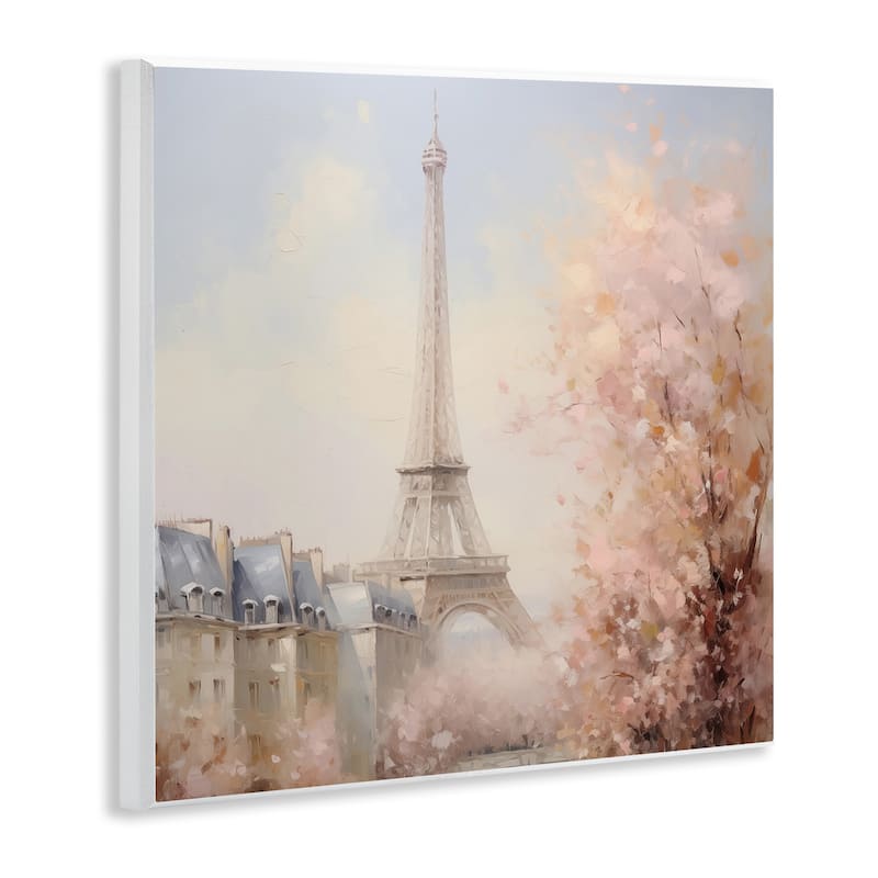 Stupell Parisian Eiffel Tower Cityscape Wall Plaque Art Design By Arlington Prints