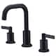 Ultra Faucets Kree Collection Two-Handle Widespread Lavatory Faucet - Matte Black UF57007