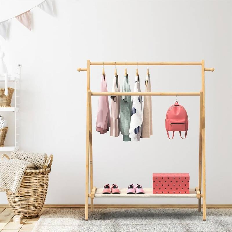 Small Clothes Rack for Toddler Pets - 17.32"D x 31.1"W x 41.33"H