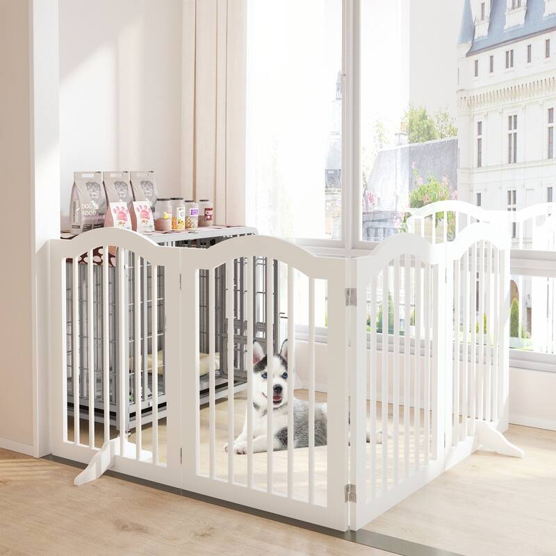 27.6" Height Tall Freestanding Pet Gate