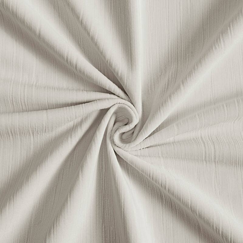 Exclusive Fabrics Ravello Burnout Velvet Curtains (1 Panel) Room Darkening Curtains For Bedroom & Living Room Curtains