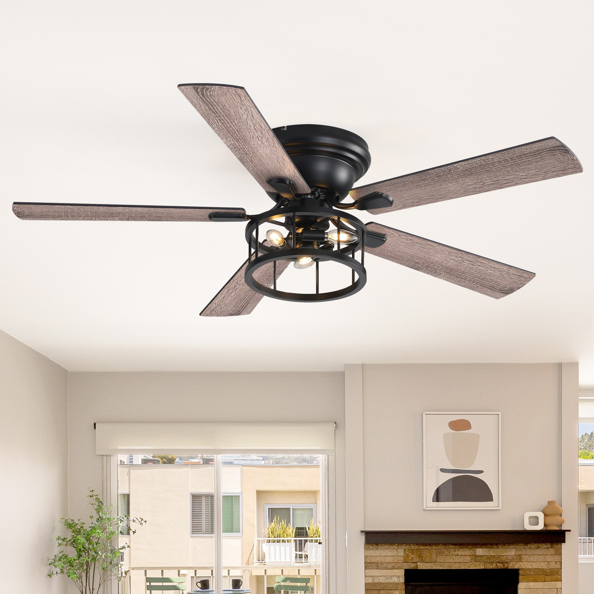 Airsurfer 52-inch Indoor Ceiling Fan with Light and Remote(5-blade)
