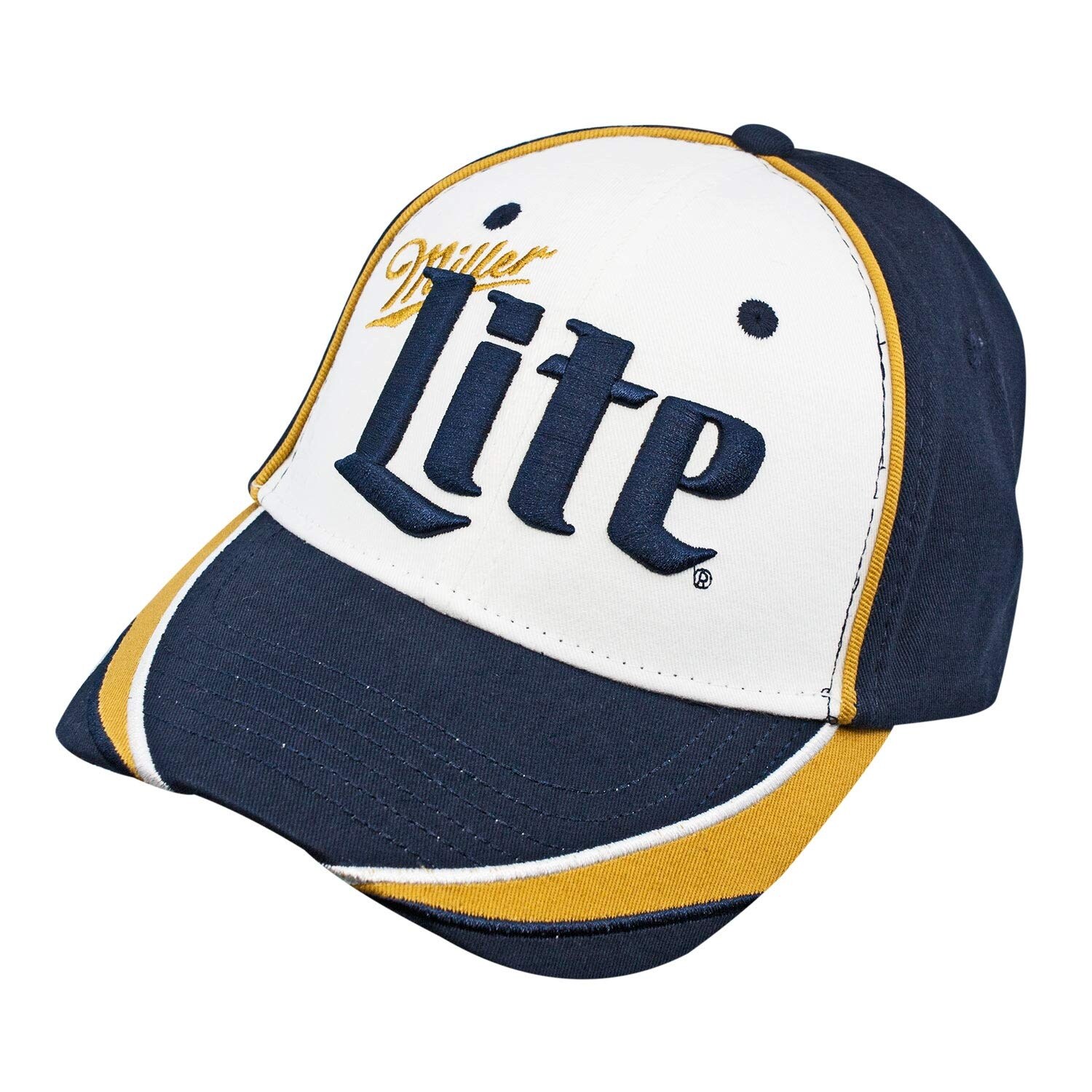 Shop Men S Baseball Hat Authentic Miller Light Beer Logo Cap Drink Embroidered Overstock 27036390