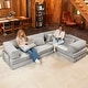 preview thumbnail 40 of 179, Jaxx Unsofa Modular Convertible Sectional Sofa with Fold Out King Sleeper Bed