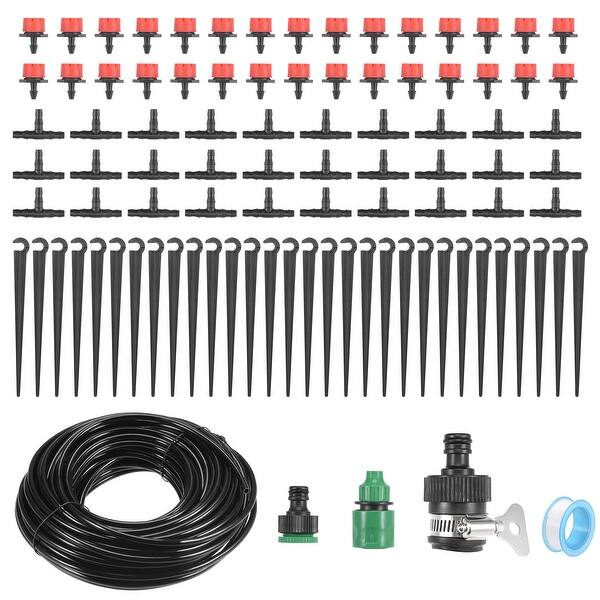 Garden Irrigation System Drip Watering Kit PVC Tubing 4mmx7mmx82ft ...