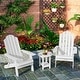 preview thumbnail 17 of 44, WINSOON 3-Piece All Weather HIPS Outdoor Folding Adirondack Chairs and Table Set