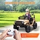 preview thumbnail 7 of 7, Qaba 12V Ride On Truck, Battery Powered Kids Electric Car with Spring Suspension, Remote, LED Headlights, Horn, USB Music