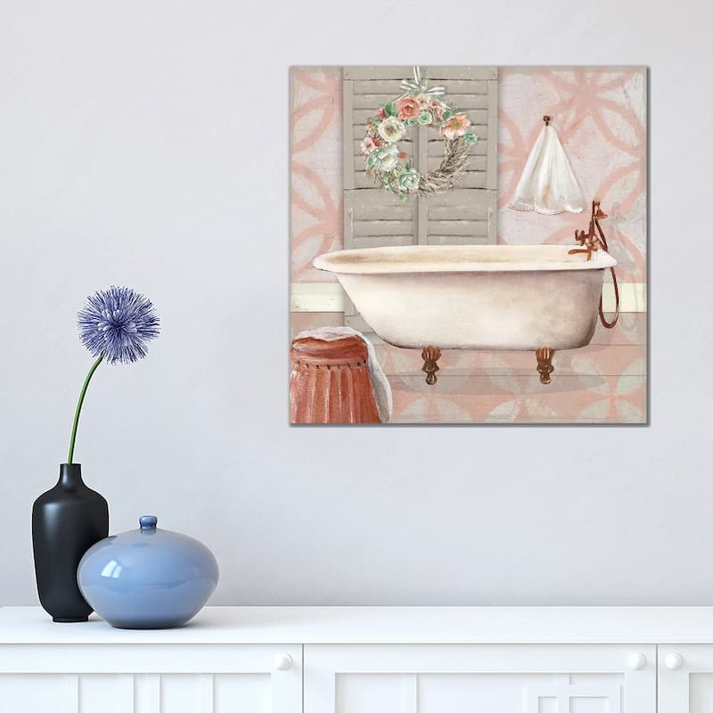 iCanvas "Blushing Bath II" by Carol Robinson Canvas Print - 18x18x1.5