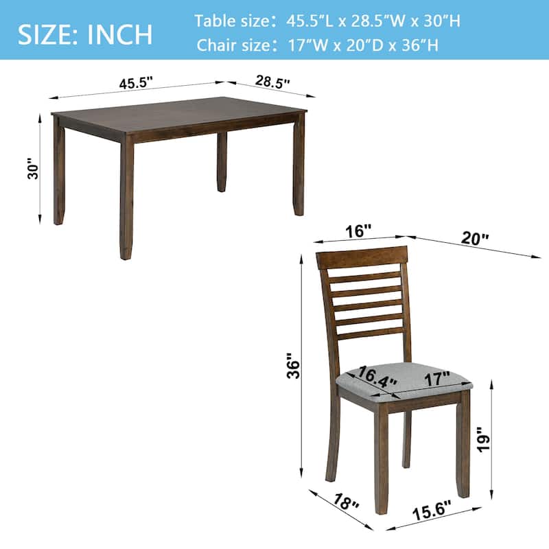 6 Piece Kitchen Dining Set